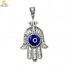 Gümüş Nazar Boncuğu Kolye Ucu